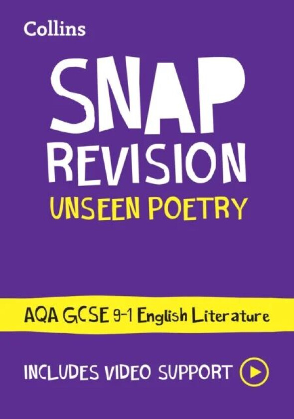 AQA Unseen Poetry Anthology Revision Guide av Collins GCSE