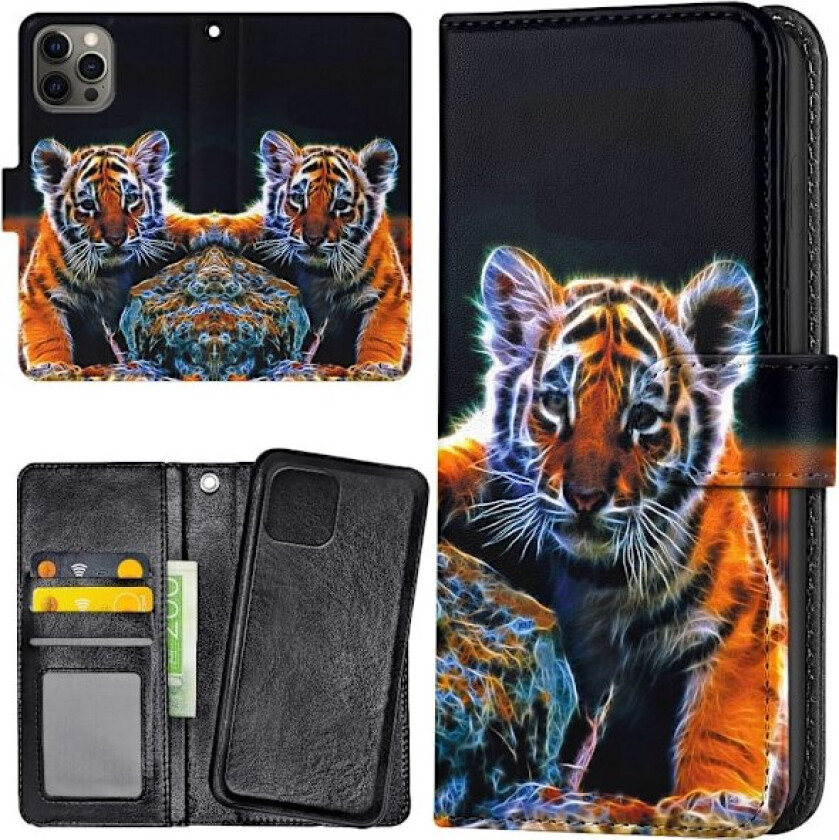 iPhone 16 Pro - Lommebok Deksel Tigerunge
