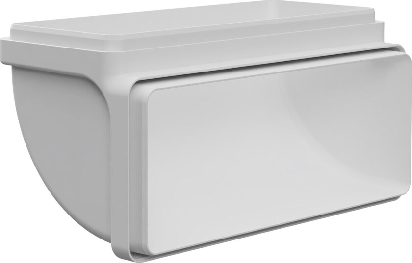 IT001 90° vertikalt buet ventilasjonsrør 220x90 mm