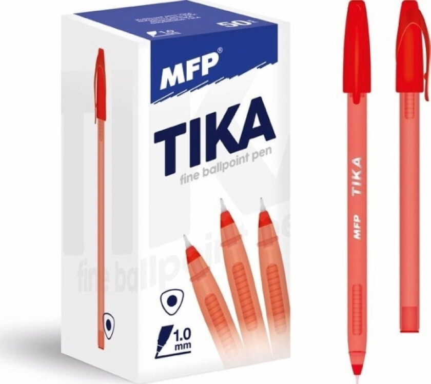 Mfp Papir Tika 107 Kulepenn - Rød 6001160