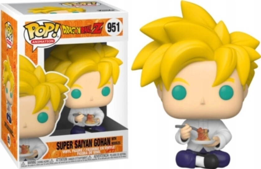 Funko Pop! Animation: Dragon Ball Z - Super Saiyan Gohan With Noodles Vinyl Figure