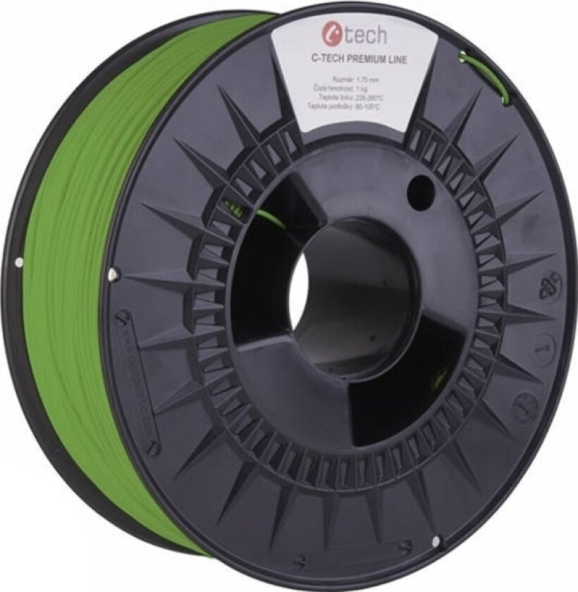 3D C-Tech Premium Line Pla Ral6018 Filament 1,75Mm 1Kg Yellow Green