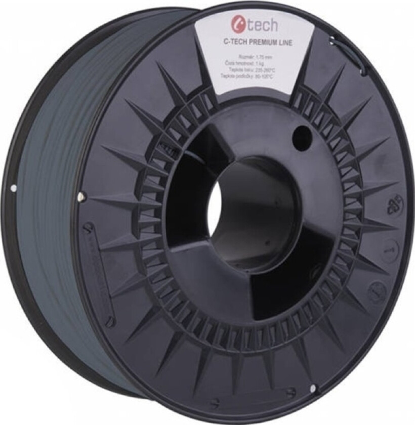 C-Tech C-Tech Trykkstreng (Filament) Premium Line, Pla, Gråblå, Ral7031, 1,75 Mm, 1 Kg
