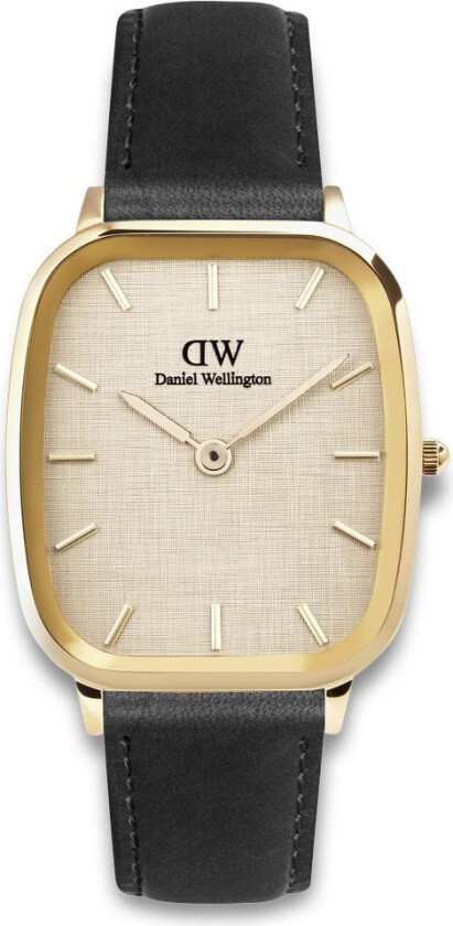 Vintage Sheffield Gold DW00100838 - Kvarts - Gull - Herreklokker - Skinn - Mineral
