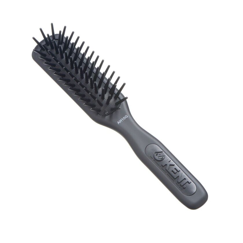 AirHedz Pro Narrow Phat Pin De-Tangle Cushion Brush Black