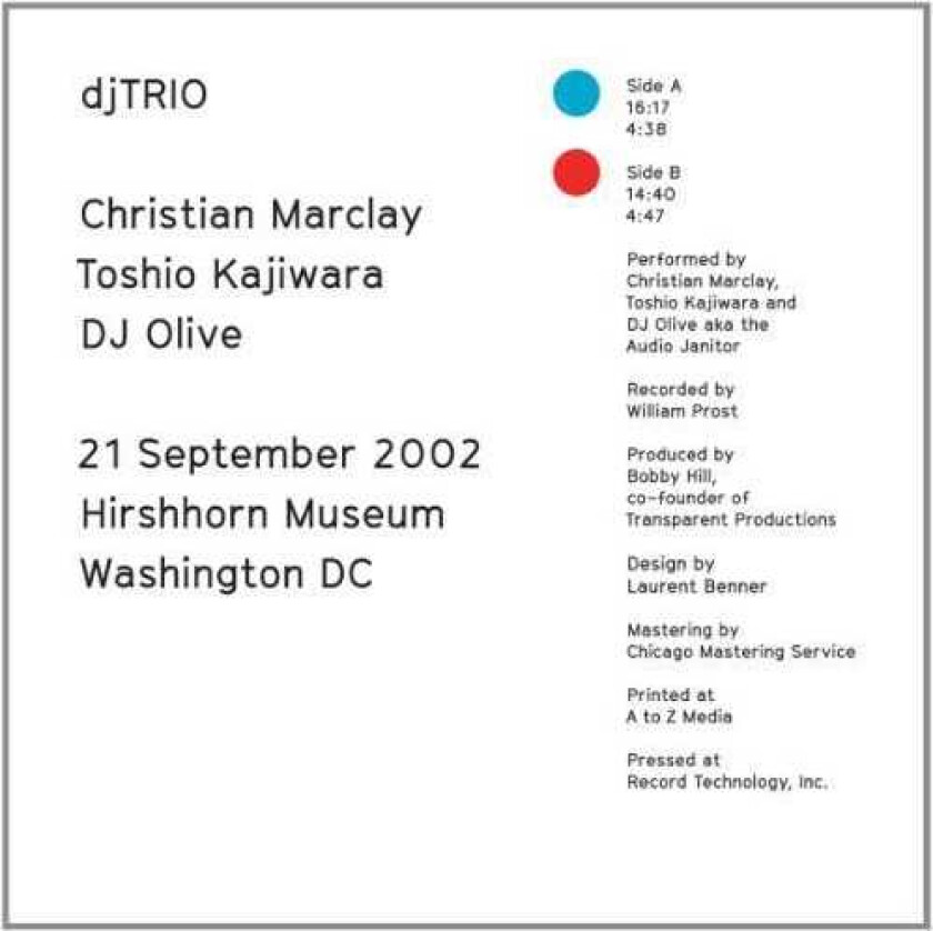 Djtrio 21 September 2002 LP/Vinyl