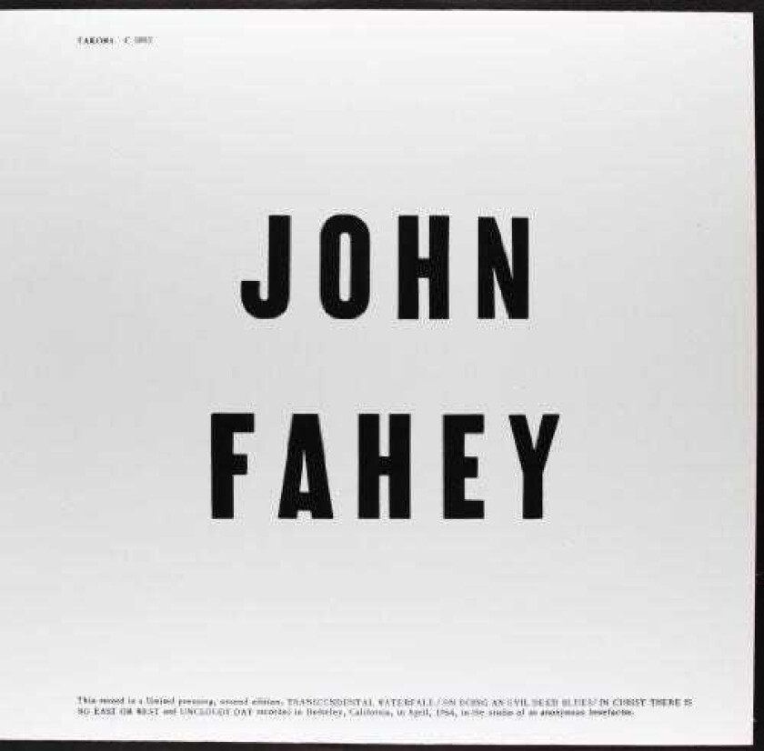 John Fahey Blind Joe Death LP/Vinyl