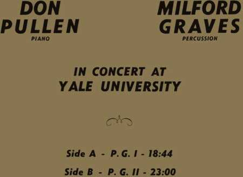 Milford Graves In Concert At Yale University LP/Vinyl