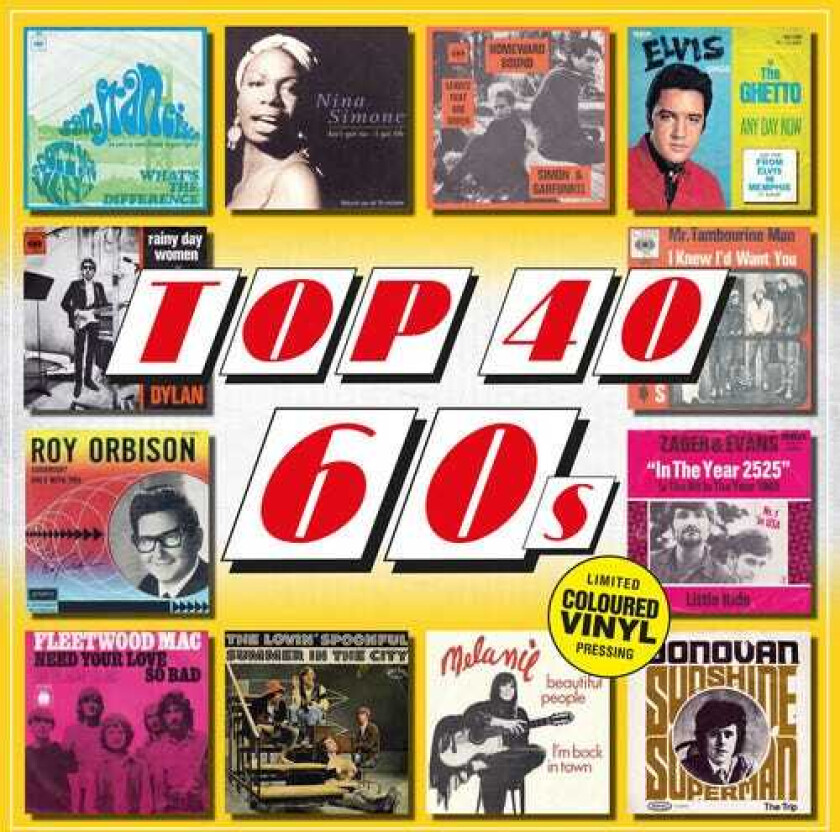 Diverse Artister Top 40 60s LP/Vinyl