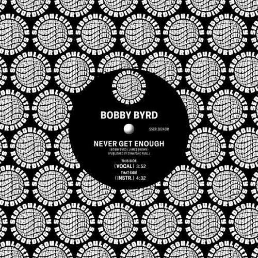 Bobby Byrd Never Get Enough LP/Vinyl