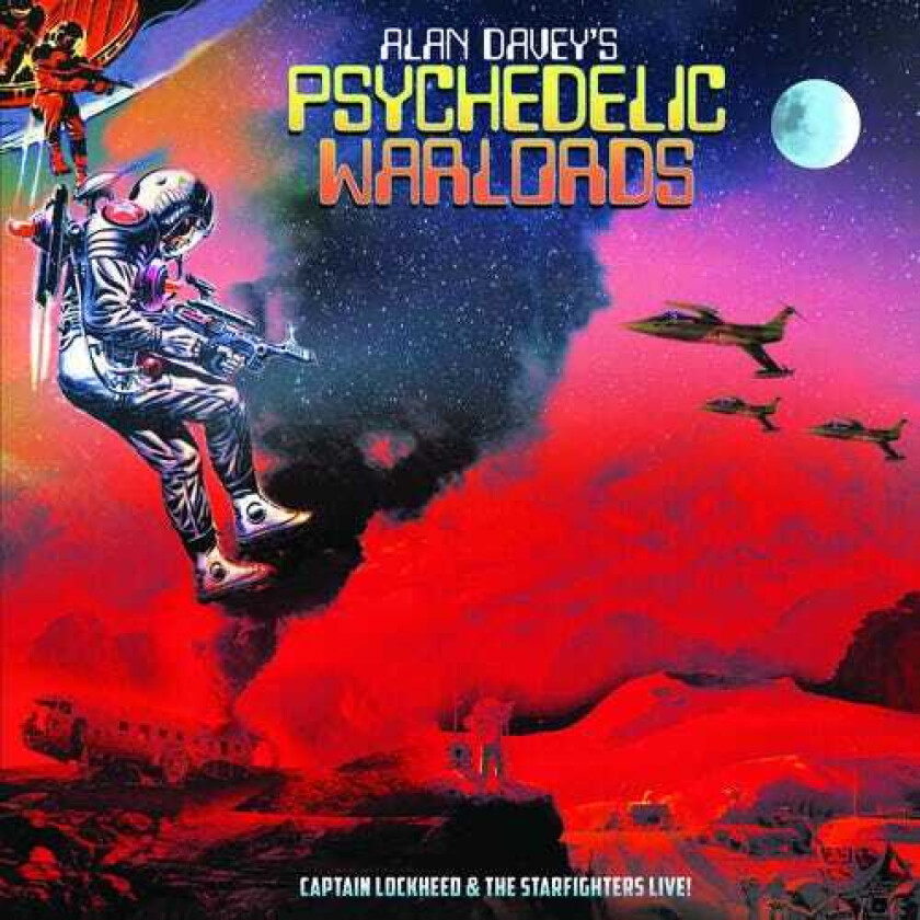 Alan Davey’s Psychedelic Warlords Captain Lockheed & The Starfighters Live Yellow LP/Vinyl
