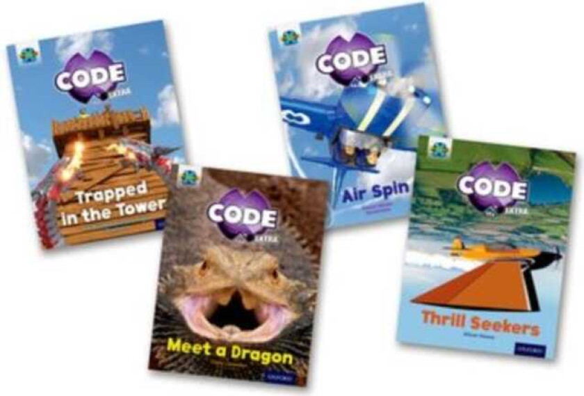 Project X CODE Extra: Light Blue Book Band, Oxford Level 4: Dragon Quest and Wild Rides, Mixed Pack of 4