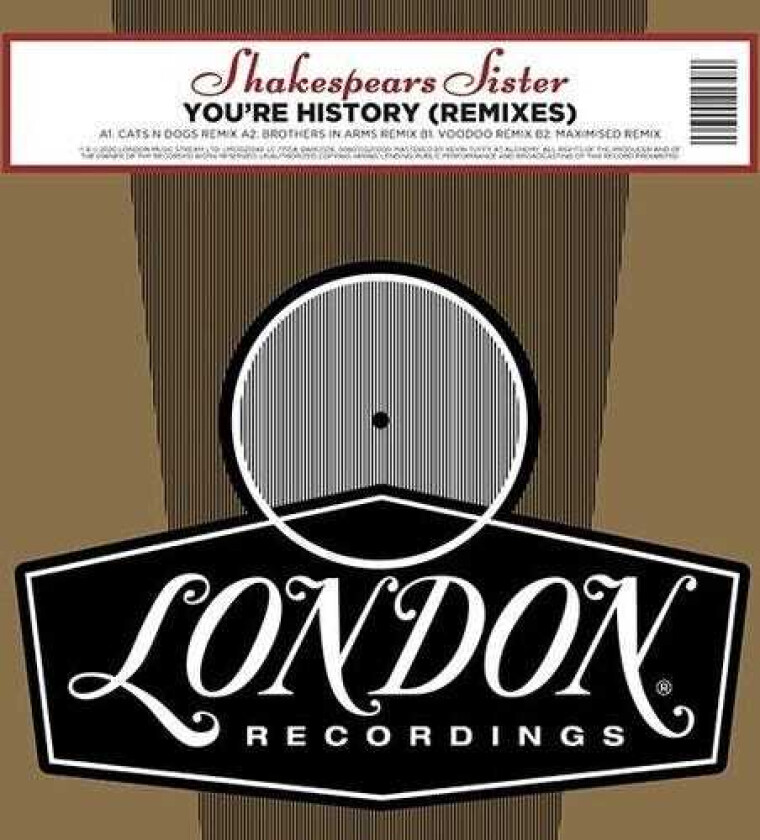 Shakespears Sister You're History Remixes LP/Vinyl
