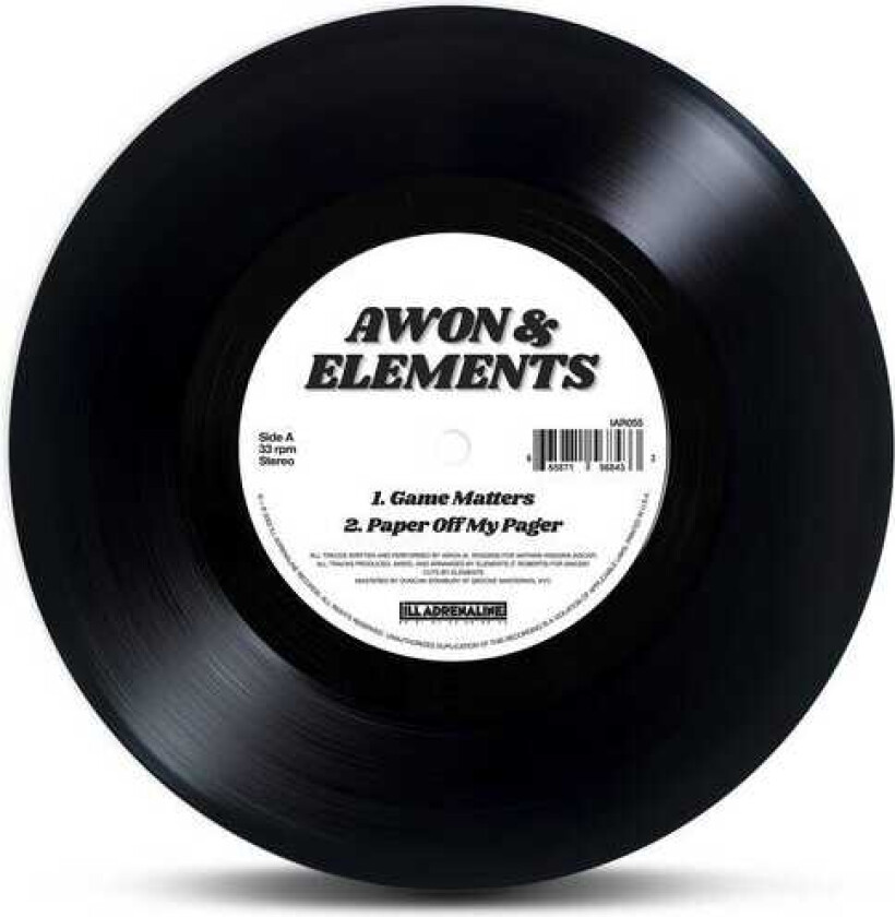 Won & Elements Game Matters LP/Vinyl