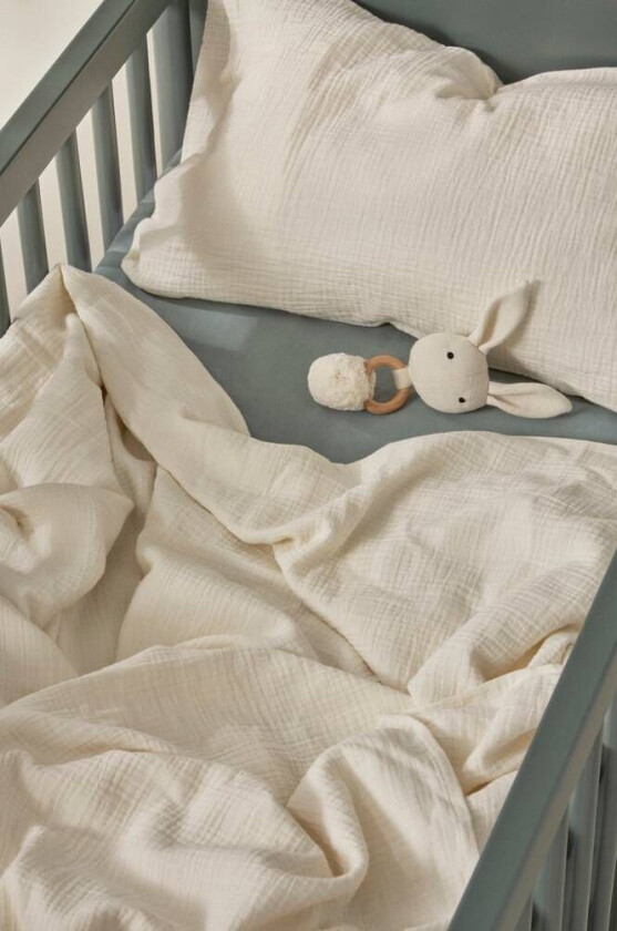 MINI sengesett sprinkelseng - økologisk Naturhvit