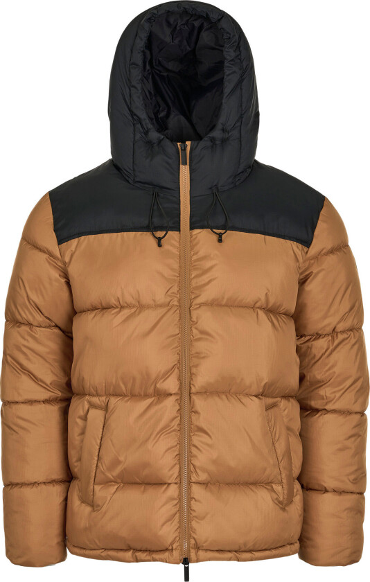 Men's Thermore™Puffer Color Blocked Jacket Thermoactive™ S, Brown Sugar