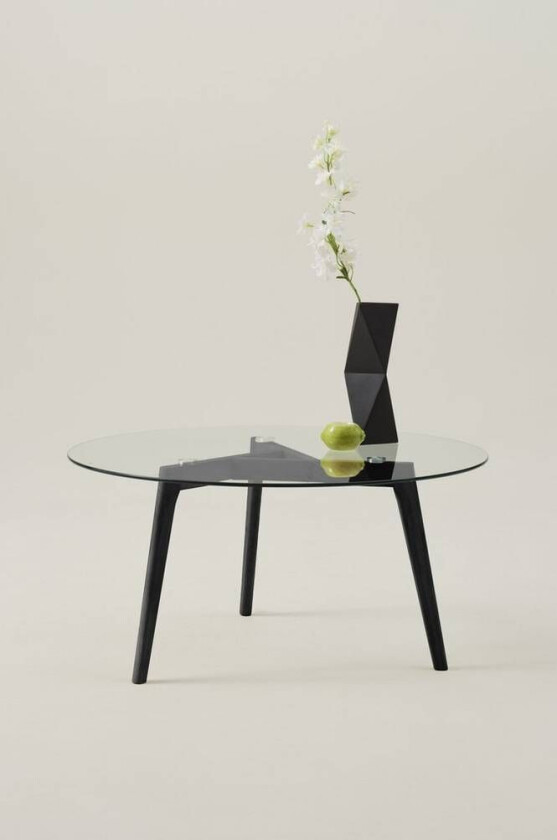 sofabord, diameter 90 cm Svart