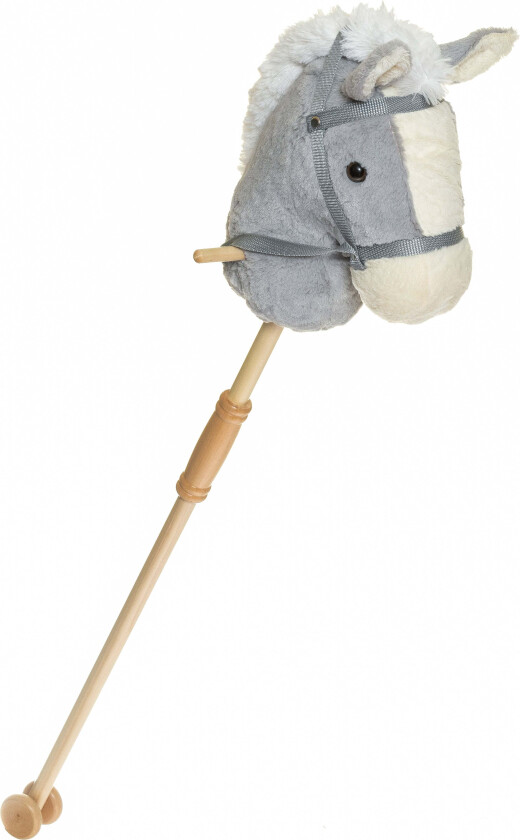 Kjepphest, Grå Svart - Kjepphester - Polyester,Plywood