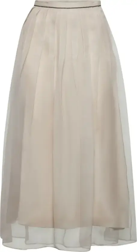 Brunello Cucinelli, Dame, Skjørt, Beige, M
