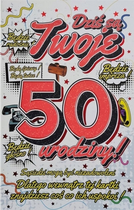 Bursdagskort Med 50. Anheng