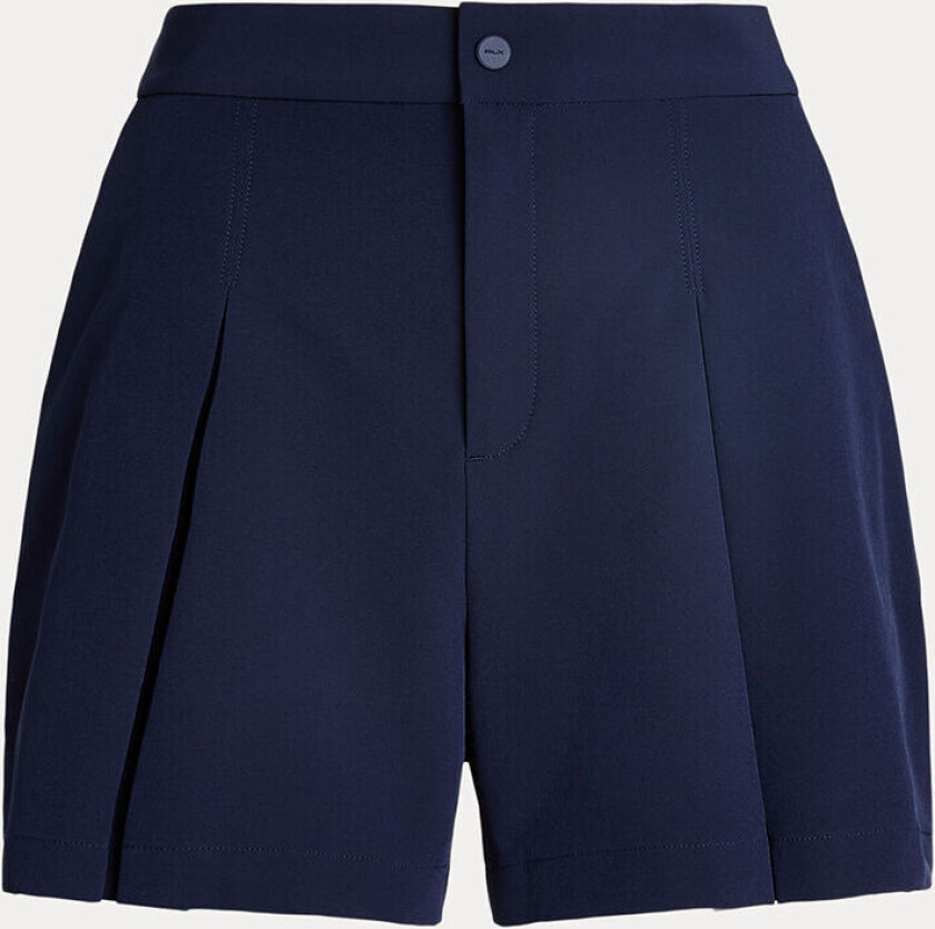 4-Veis Stretch Pleated Shorts Dame Navy L