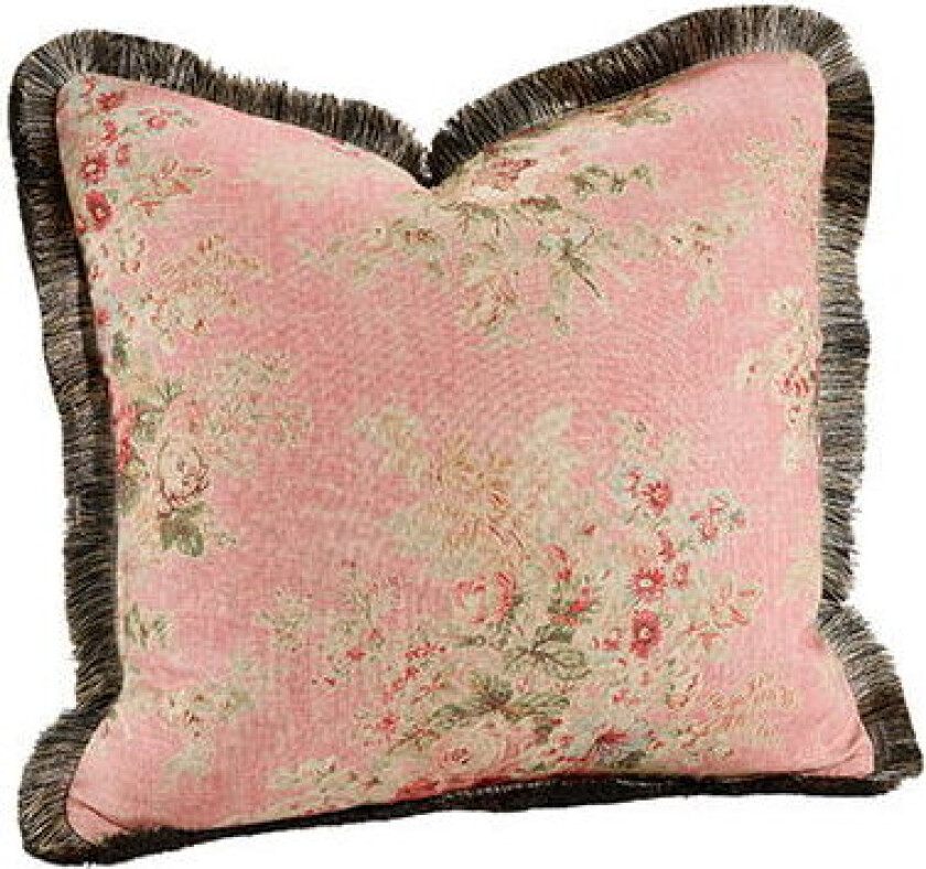 Bilde av Belle Cushion Cover Fringe Rose