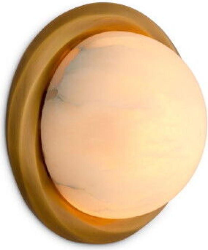 Vigo vägglampa antik mässing