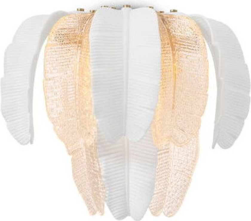 Saint Lucia vägglampa antik mässing