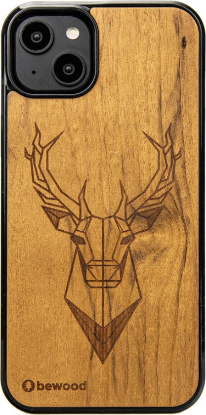 Bewood-deksel til iPhone 15 Plus - Imbuia (tre)