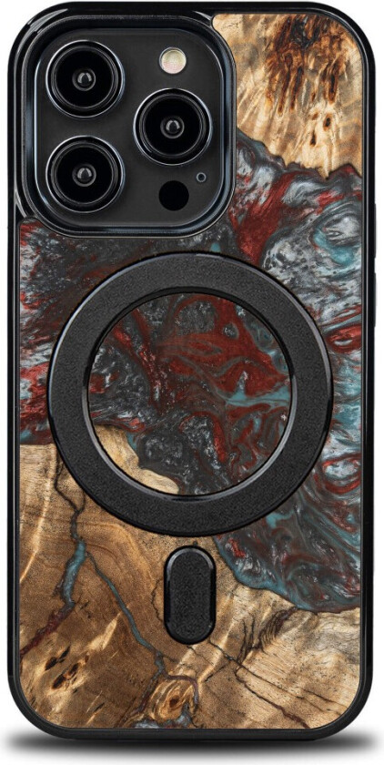 Bewood Unique iPhone 15 Pro-deksel - Planets Pluto, MagSafe-kompatibel