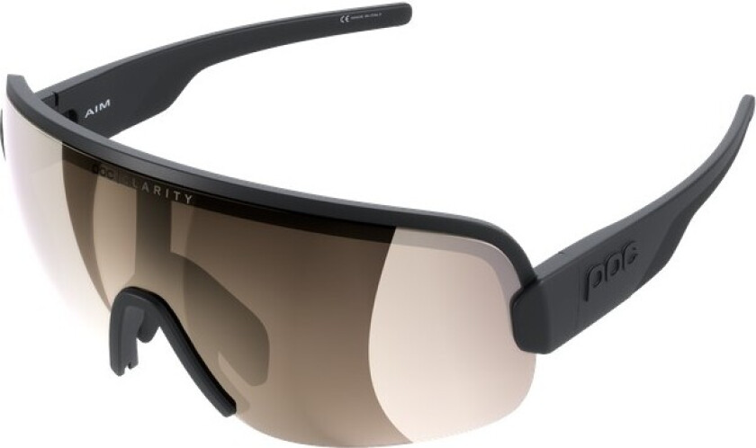 Aim sykkelbriller black/clarity trail/partly sunny silver