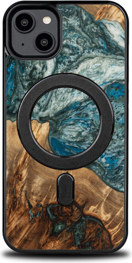 Bewood Unique Deksel til iPhone 15 Plus - Tre og Resin - MagSafe