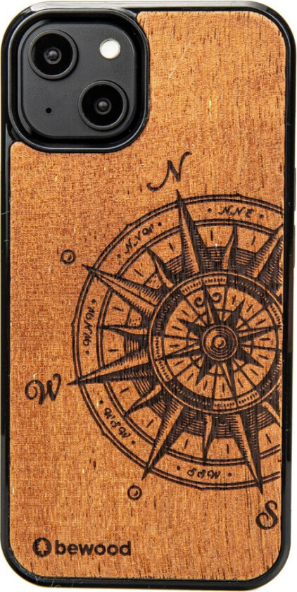 Bewood Traveler deksel til iPhone 15 - Brun, MagSafe-kompatibel