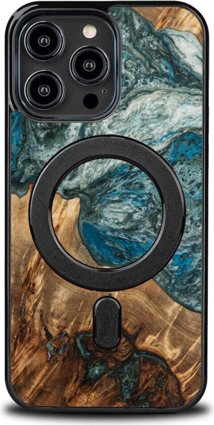 Bewood Unique Cover for iPhone 15 Pro Max - Tre og harpiks - MagSafe (Unik design)
