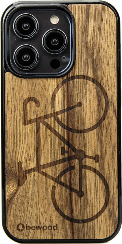 Bewood Limba-deksel til iPhone 15 Pro (naturlig tre)