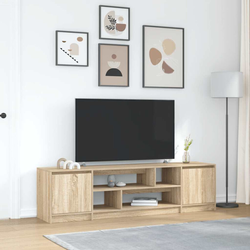 TV-benk sonoma eik 188,5x41x50 cm konstruert tre