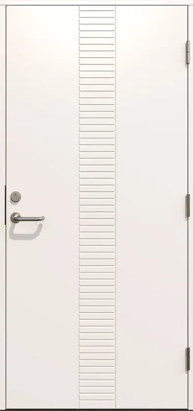 Gilje ytterdør Andre hvit tett 100x210 cm høyrehengslet