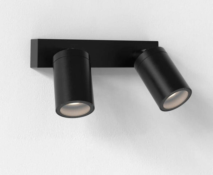 Dartmouth twin spot utendørs IP44 - Svart