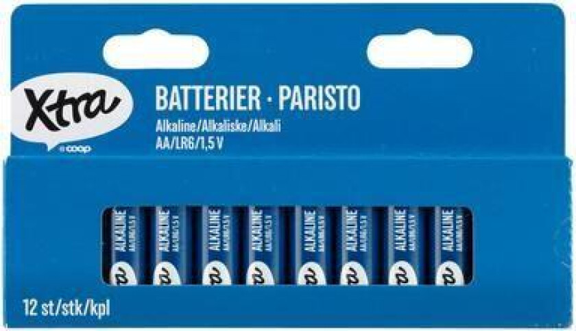 Xtra AA-batterier 12pk