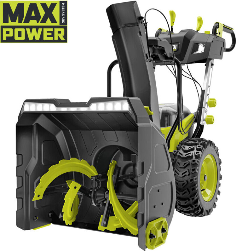 Ryobi RY36STX61A-250 Børsteløs Snøfreser m/batterier