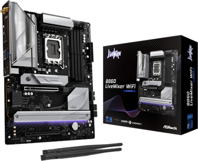 ASRock B860 LiveMixer WiFi Hovedkort
