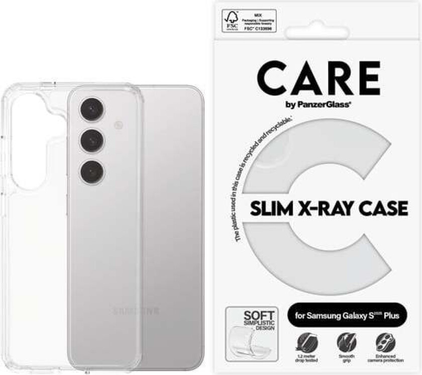 Fashionable Case Transparent X-Ray Soft Basic Samsung Galaxy S25+