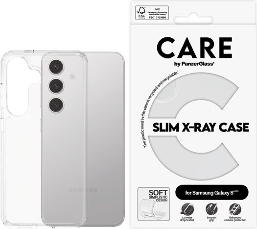 Fashionable Case Transparent X-Ray Soft Basic Samsung Galaxy S25