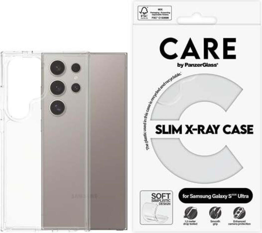Fashionable Case Transparent X-Ray Soft Basic Samsung Galaxy S25 Ultra