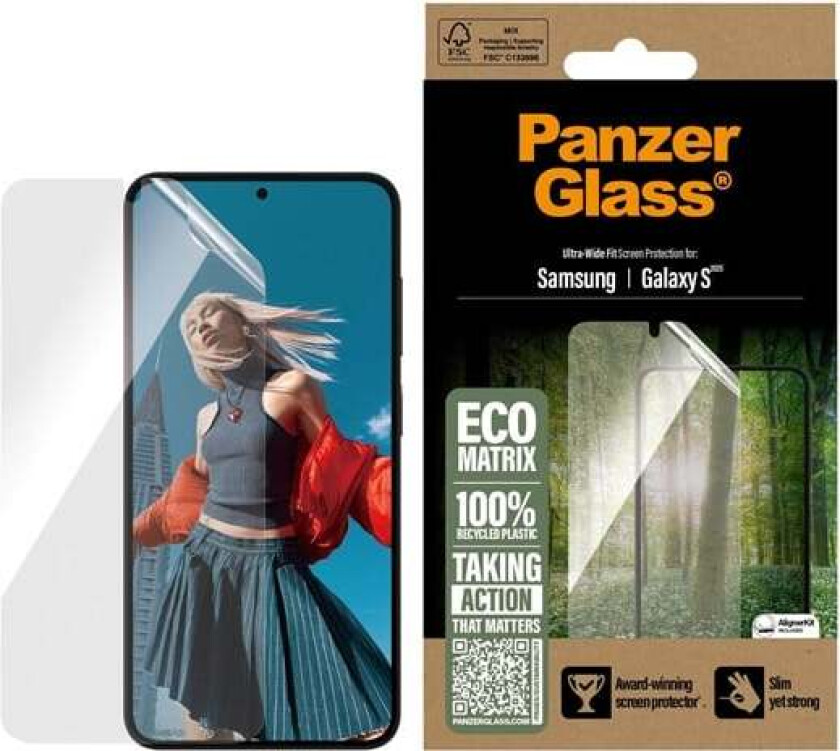 Eco MATRIX Screen Protector Samsung Galaxy S25 | Ultra-Wide Fit