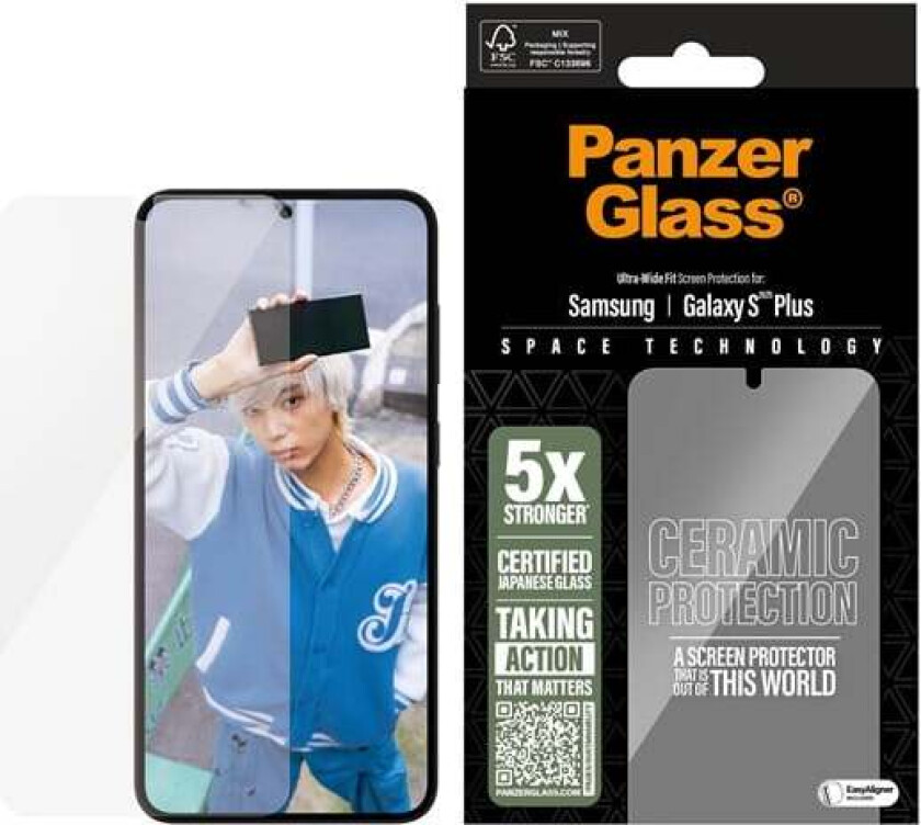Ceramic Screen Protector Samsung Galaxy S25+ | Ultra-Wide Fit