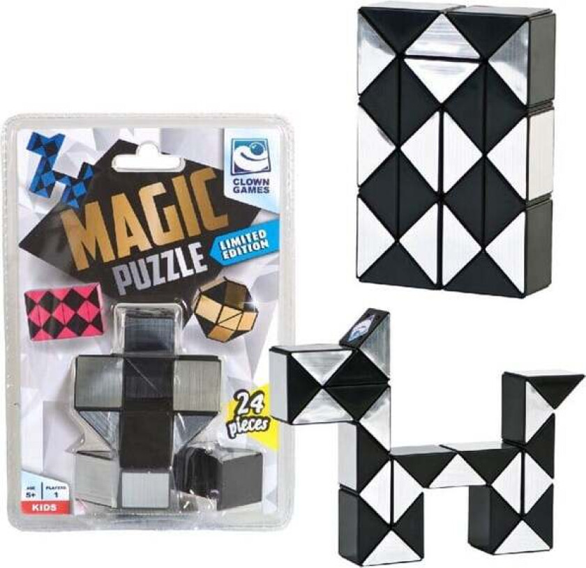 Clown Magic Puzzle Silver 3D Puslespill