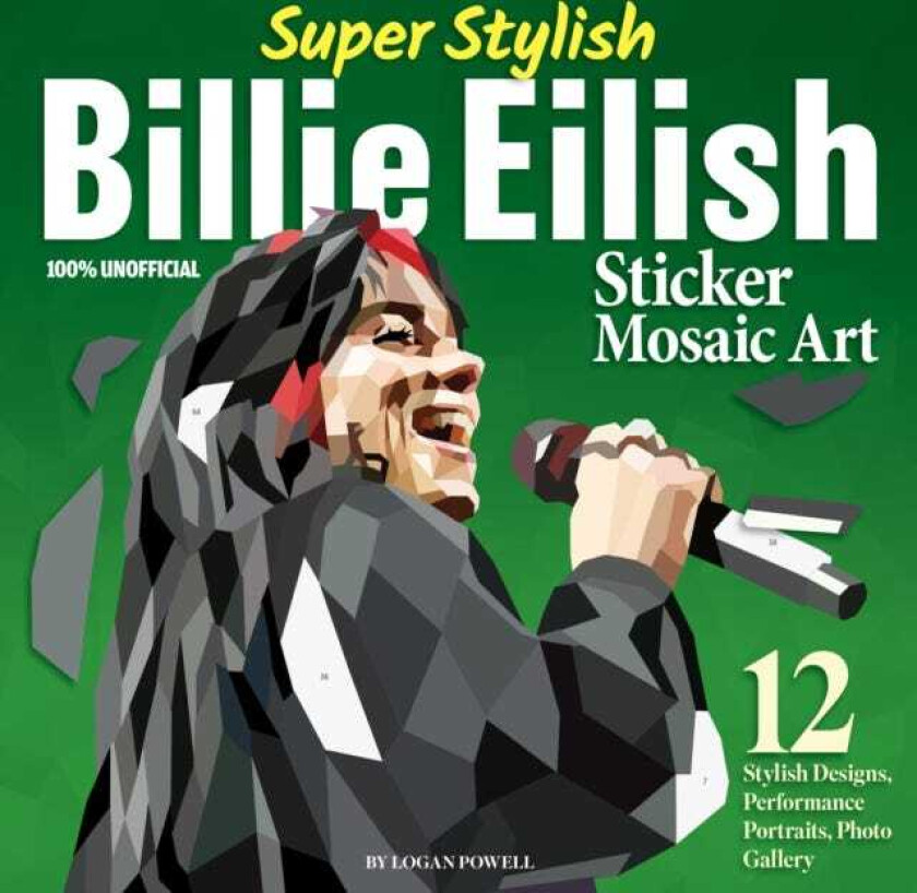 Super Stylish Billie Eilish Sticker Mosaic Art 12 Stylish Designs, Performance Portraits, Photo Gallery