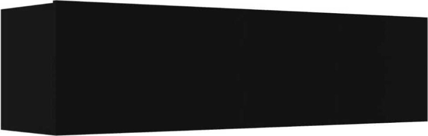 TV-benk svart 120x30x30 cm sponplate