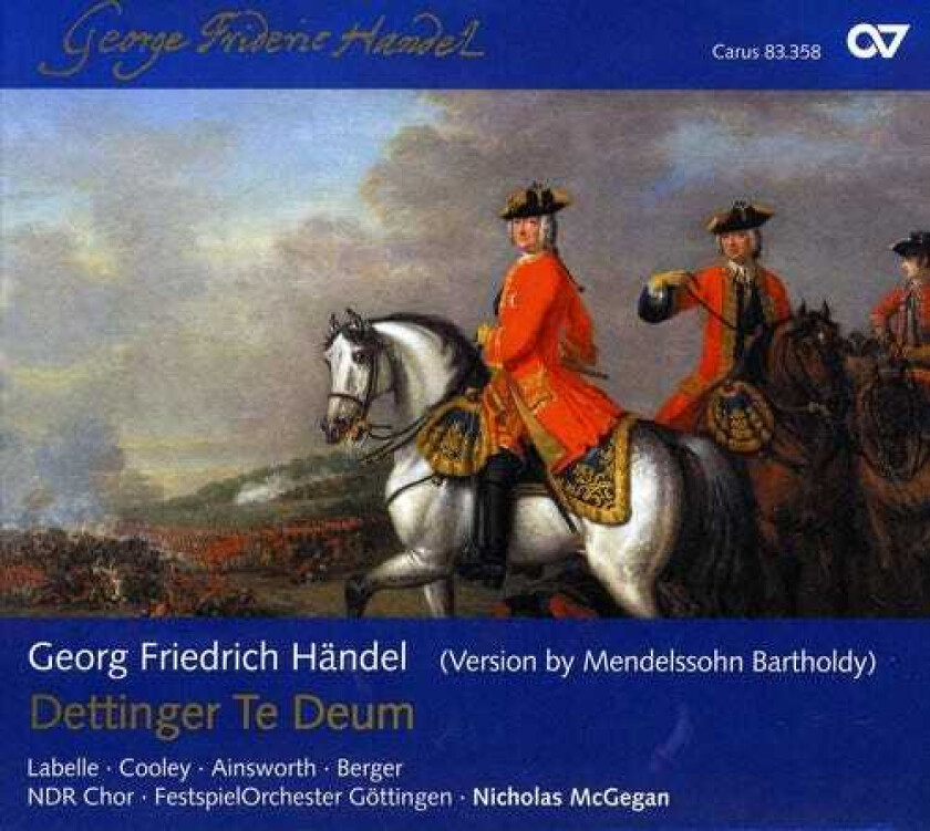 Nicholas McGegan, Colin Ainsworth, Dominique Labelle, Ndr Chorus, Thomas Cooley, William Berger Dettinger Te Deum CD